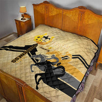 Personalized Preakness Horse Racing Quilt 150th Anniversary Run For The Black-Eyed Susans