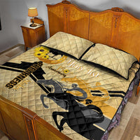 Personalized Preakness Horse Racing Quilt Bed Set 150th Anniversary Run For The Black-Eyed Susans