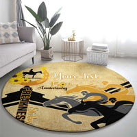 Personalized Preakness Horse Racing Round Carpet 150th Anniversary Run For The Black-Eyed Susans