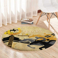 Personalized Preakness Horse Racing Round Carpet 150th Anniversary Run For The Black-Eyed Susans