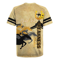 Personalized Preakness Horse Racing Rugby Jersey 150th Anniversary Run For The Black-Eyed Susans