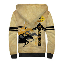 Personalized Preakness Horse Racing Sherpa Hoodie 150th Anniversary Run For The Black-Eyed Susans