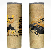 Personalized Preakness Horse Racing Skinny Tumbler 150th Anniversary Run For The Black-Eyed Susans