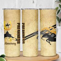 Personalized Preakness Horse Racing Skinny Tumbler 150th Anniversary Run For The Black-Eyed Susans