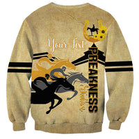 Personalized Preakness Horse Racing Sweatshirt 150th Anniversary Run For The Black-Eyed Susans