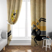 Personalized Preakness Horse Racing Window Curtain 150th Anniversary Run For The Black-Eyed Susans