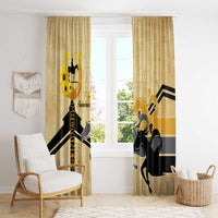 Personalized Preakness Horse Racing Window Curtain 150th Anniversary Run For The Black-Eyed Susans