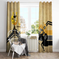Personalized Preakness Horse Racing Window Curtain 150th Anniversary Run For The Black-Eyed Susans