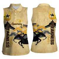 Personalized Preakness Horse Racing Women Sleeveless Polo Shirt 150th Anniversary Run For The Black-Eyed Susans