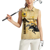 Personalized Preakness Horse Racing Women Sleeveless Polo Shirt 150th Anniversary Run For The Black-Eyed Susans