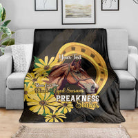 Personalized Preakness Horse Racing Blanket Horseshoe With Black-Eyed Susans
