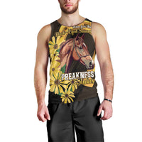 Personalized Preakness Horse Racing Men Tank Top Horseshoe With Black-Eyed Susans