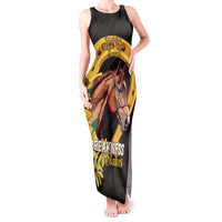 Personalized Preakness Horse Racing Tank Maxi Dress Horseshoe With Black-Eyed Susans