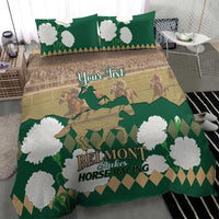 Personalized Belmont Horse Racing Bedding Set 157th Anniversary Run For The Carnations