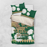 Personalized Belmont Horse Racing Bedding Set 157th Anniversary Run For The Carnations