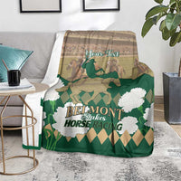 Personalized Belmont Horse Racing Blanket 157th Anniversary Run For The Carnations