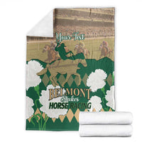 Personalized Belmont Horse Racing Blanket 157th Anniversary Run For The Carnations