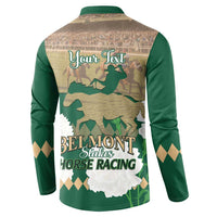 Personalized Belmont Horse Racing Button Sweatshirt 157th Anniversary Run For The Carnations