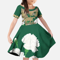 Personalized Belmont Horse Racing Family Matching Summer Maxi Dress and Hawaiian Shirt 157th Anniversary Run For The Carnations