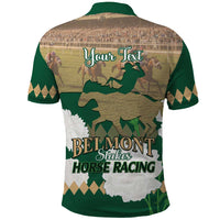 Personalized Belmont Horse Racing Polo Shirt 157th Anniversary Run For The Carnations