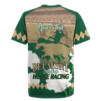 Personalized Belmont Horse Racing Rugby Jersey 157th Anniversary Run For The Carnations