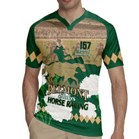 Personalized Belmont Horse Racing Rugby Jersey 157th Anniversary Run For The Carnations