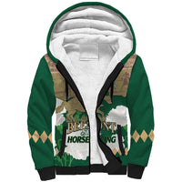 Personalized Belmont Horse Racing Sherpa Hoodie 157th Anniversary Run For The Carnations