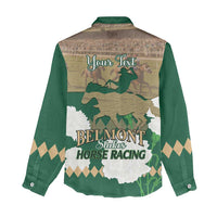 Personalized Belmont Horse Racing Women Casual Shirt 157th Anniversary Run For The Carnations