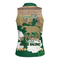 Personalized Belmont Horse Racing Women Sleeveless Polo Shirt 157th Anniversary Run For The Carnations