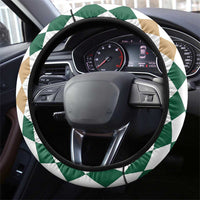 Belmont Horse Racing Steering Wheel Cover Jewel Cocktail With White Carnations