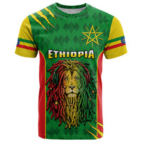 Personalised Ethiopia T Shirt Men's Dreadlock Rasta Lion Headphones - Wonder Print Shop