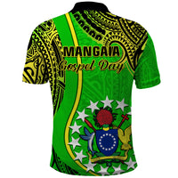Polynesian Pride Cook Islands Polo Shirt Mangaia Gospel Day Green Version - Wonder Print Shop