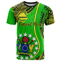 Polynesian Pride Cook Islands T Shirt Mangaia Gospel Day Green Version - Wonder Print Shop