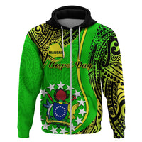 Custom Cook Islands Hoodie Mangaia Gospel Day Green Version - Wonder Print Shop