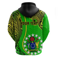 Custom Cook Islands Hoodie Mangaia Gospel Day Green Version - Wonder Print Shop