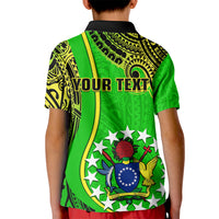 Custom Cook Islands Polo Shirt for Kid Mangaia Gospel Day Green Version - Wonder Print Shop