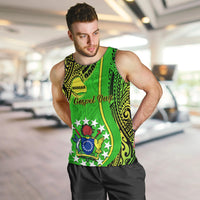 personalised-cook-islands-men-tank-top-mangaia-gospel-day-green-version