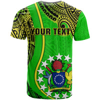 Personalised Cook Islands T Shirt Mangaia Gospel Day Green Version - Wonder Print Shop