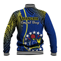 Polynesian Pride Cook Islands Baseball Jacket Mangaia Gospel Day Blue Version - Wonder Print Shop