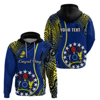 Custom Cook Islands Hoodie Mangaia Gospel Day Blue Version - Wonder Print Shop