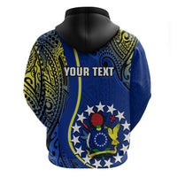 Custom Cook Islands Hoodie Mangaia Gospel Day Blue Version - Wonder Print Shop