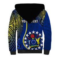 Personalised Cook Islands Sherpa Hoodie Mangaia Gospel Day Blue Version - Wonder Print Shop