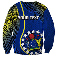 Personalised Cook Islands Sweatshirt Mangaia Gospel Day Blue Version - Wonder Print Shop