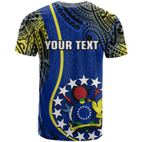 Personalised Cook Islands T Shirt Mangaia Gospel Day Blue Version - Wonder Print Shop