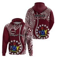 June 15 Mangaia Gospel Day Mangaia Cook Islands Hoodie Maroon Version - Wonder Print Shop