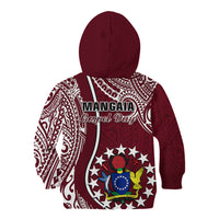 June 15 Mangaia Gospel Day Mangaia Cook Islands Kid Hoodie Maroon Version - Wonder Print Shop
