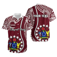 Personalised June 15 Mangaia Gospel Day Mangaia Cook Islands Hawaiian Shirt Maroon Version - Wonder Print Shop