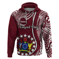 Custom June 15 Mangaia Gospel Day Mangaia Cook Islands Hoodie Maroon Version - Wonder Print Shop