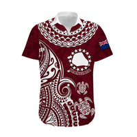 Personalised Mangaia Cook Islands Hawaiian Shirt Polynesian Sea Turtle - Wonder Print Shop