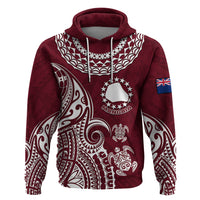 Custom Mangaia Cook Islands Hoodie Polynesian Sea Turtle - Wonder Print Shop